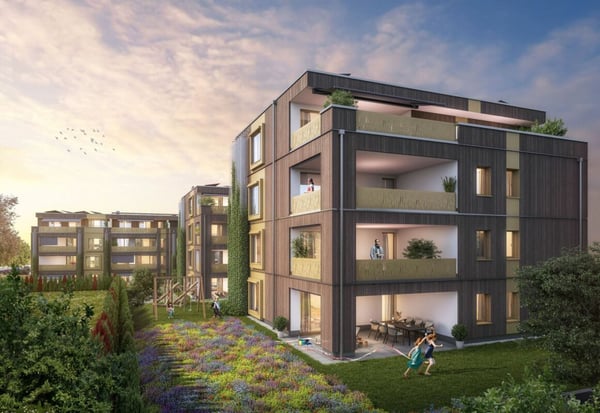 Neubauprojekt «Fliedergarten» - modernes Wohnen mit Stil und Nachhaltigkeit - hochwertige Garten-Maisonette 2