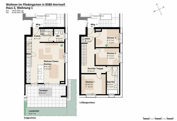Neubauprojekt «Fliedergarten» - modernes Wohnen mit Stil und Nachhaltigkeit - hochwertige Garten-Maisonette 5