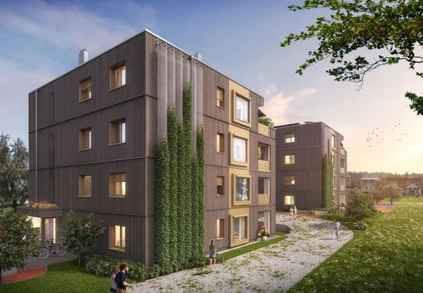 Neubauprojekt «Fliedergarten» - modernes Wohnen mit Stil und Nachhaltigkeit - hochwertige Garten-Maisonette 3
