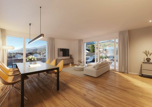 Äusserst hochwertige Attikawohnung mit riesiger Terrasse und wunderschöner Weitsicht 6