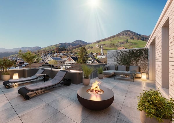 Äusserst hochwertige Attikawohnung mit riesiger Terrasse und wunderschöner Weitsicht 7
