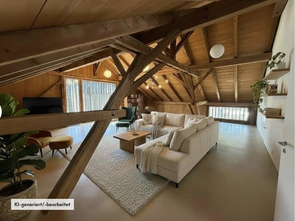 UMGEBAUTE SCHEUNE MIT GROSSEM LOFTRAUM