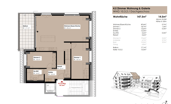 Maisonette-Wohnung mit Terrasse 12
