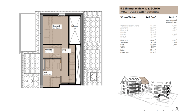 Maisonette-Wohnung mit Terrasse 13