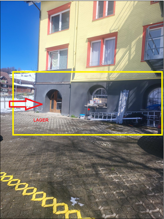 Lagerraum im Untergeschoss in Stein SG 1