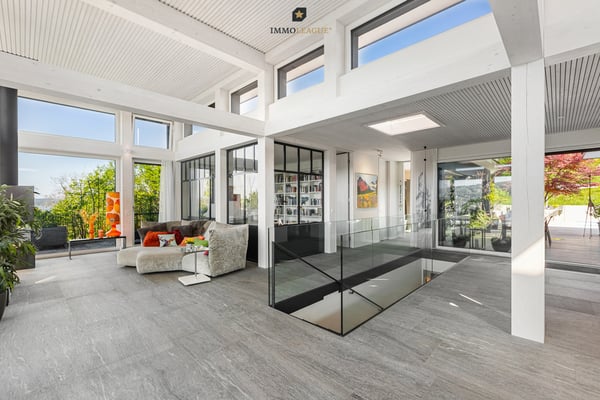 Architektenvilla mit Atrium, Pool und Panoramaseesicht. 3