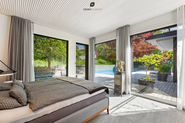 Architektenvilla mit Atrium, Pool und Panoramaseesicht. 6