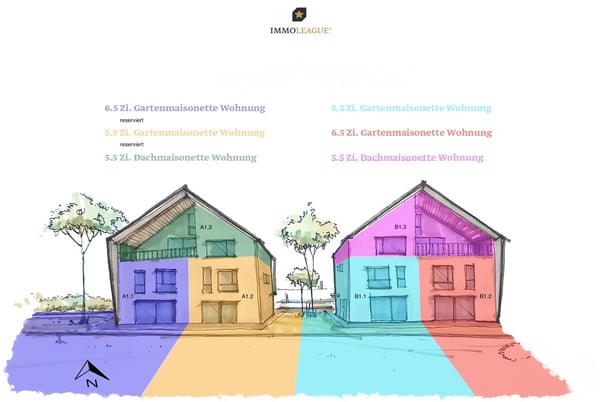 Neubau-Gartenmaisonettewohnungen in idyllischer Rheinnähe (B1.1) 2