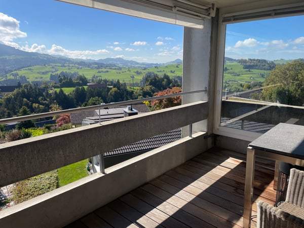 Edle 1.5-Zi.-Wohnung mit Pool an privilegierter Lage mit Panoramablick auf den Alpstein 1