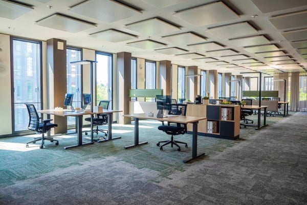 Vollausgebaute Büroflächen in den Quadro Towers 2