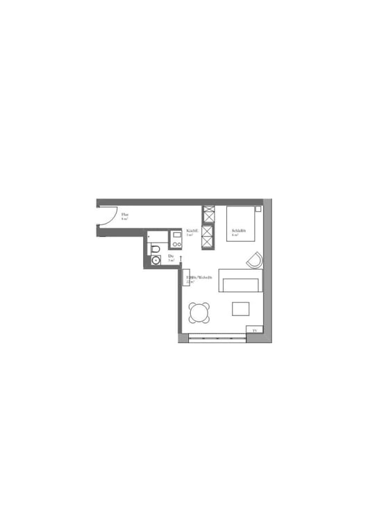 BE02 – Studio Junior mit Kitchenette an der Bellariastrasse 36, Zürich 10