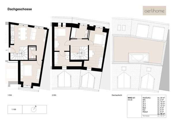1.5-Zimmer-Maisonettewohnung mit privater Dachterrasse in Oerlikon 5