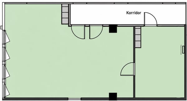 Zweiteilige Büro- oder Praxisfläche mit Wasseranschluss 6