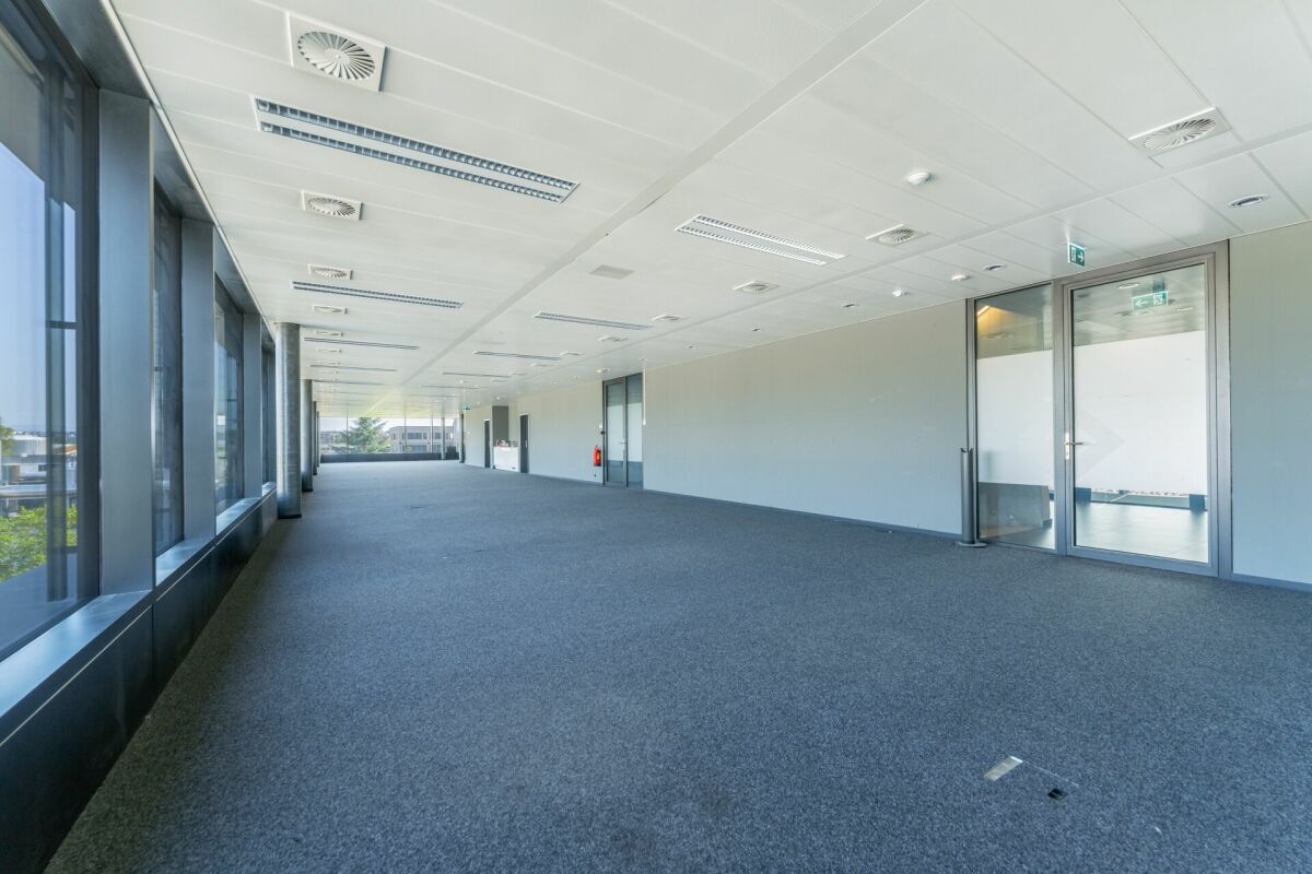 Surface de bureaux de 350 m² avec espaces vitrés et cuisine ouverte