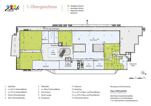 690 qm Ladenfläche im Zänti Volketswil 4