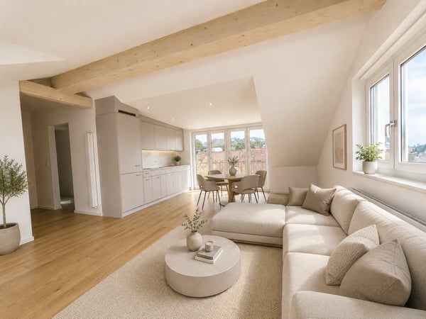 Erstvermietung – Exklusive Dachwohnung an sonniger und zentraler Lage in Schmerikon 1