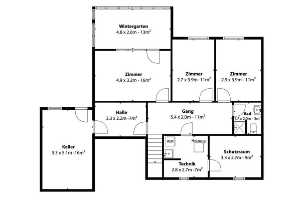 Attraktives 5½-Zimmer Einfamilienhaus mit Garage und schöner Bergsicht 13