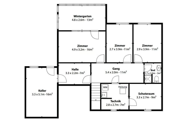 Attraktives 5½-Zimmer Einfamilienhaus mit Garage und schöner Bergsicht 13