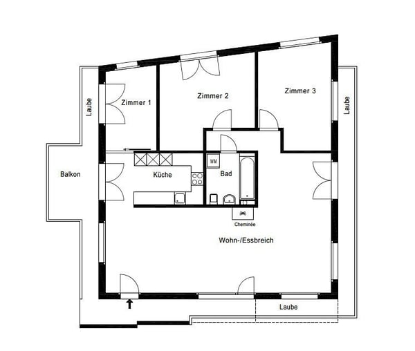 Helle 4½-Zimmerwohnung mit schöner Auss…