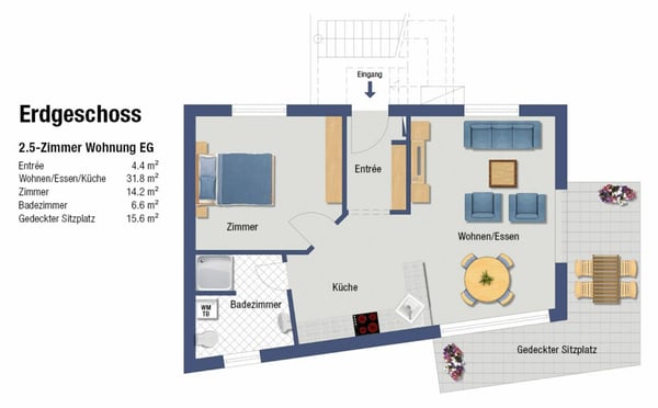 2-Familienhaus mit 2.5-Zi. Wohnungen als Renditeobjekt 9