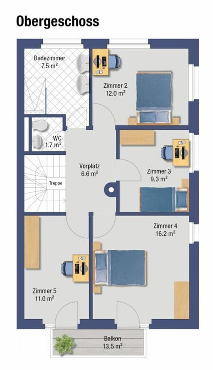6.5 - Zimmer Doppelhaushälfte in Gibswil 17