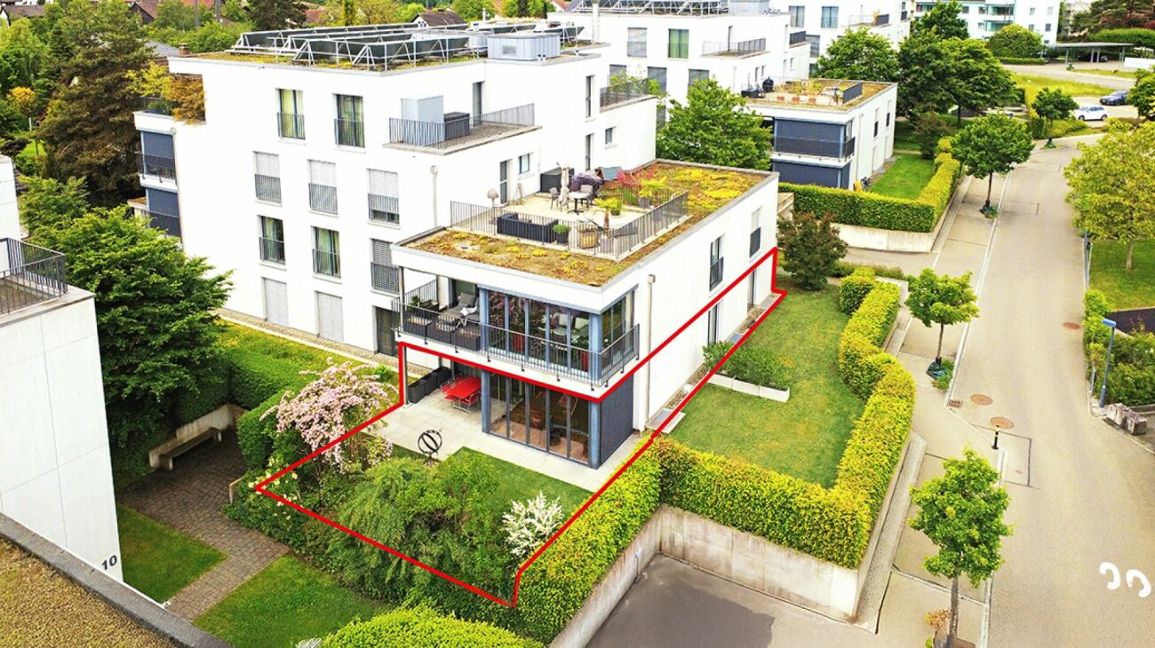 Stilvolle 3.5-Zi.-Gartenwohnung mit Wintergarten ruhig und zentral