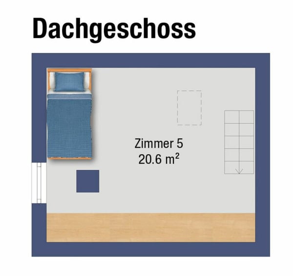 5.5-Zi. Bauernhausteil mit Scheune, viel Umschwung, Weit- und Seesicht 17