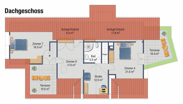 8.5-Zimmer Einfamilienhaus mit Einliegerwohnung in Rumlikon 14