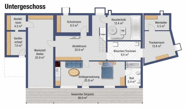 5.5-Zimmer Einfamilienhaus mit Einliegerwohnung in Rumlikon 12