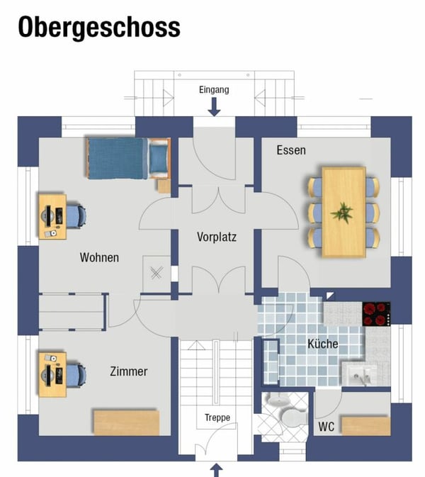 Mehrfamilienhaus mit Nebengebäude und Garten im Zentrum von Pfäffikon 19