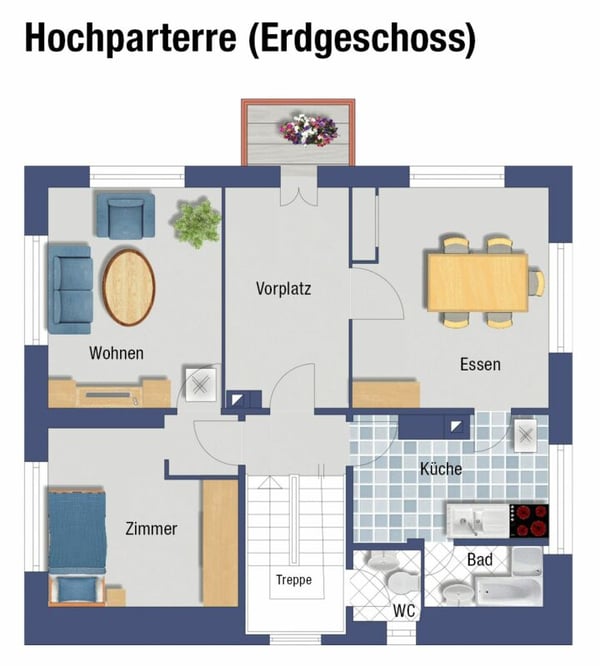 Mehrfamilienhaus mit Nebengebäude und Garten im Zentrum von Pfäffikon 18