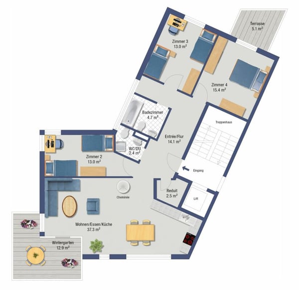 4..5-Zimmer Etagenwohnung im Zentrum von Uster 15