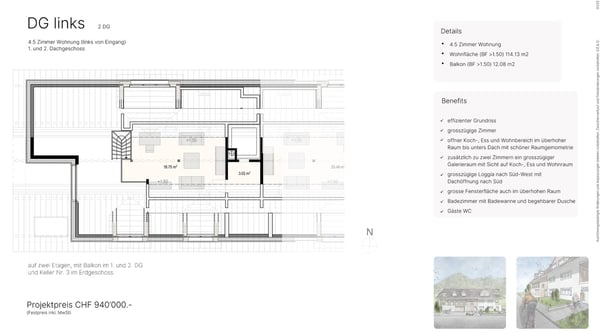 Moderne 1.5-Zimmer-Dachwohnung in Weerswilen - Neubau 2025/26 5