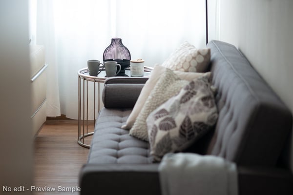 Spacious modern furnished 1-bedroom apartment with balcony and weekly cleaning service for rent 4