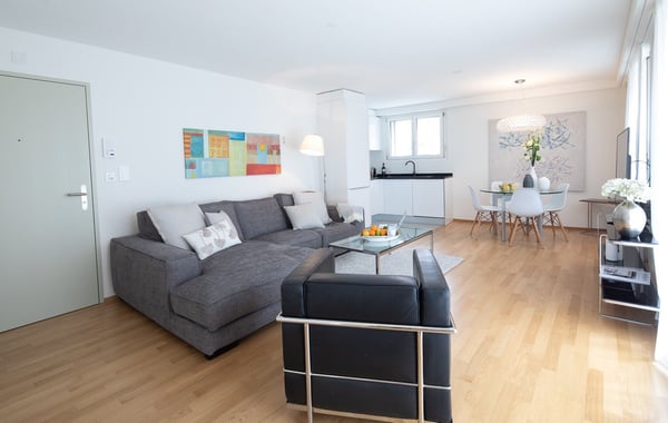 Modern Furnished 2-Room Penthouse Apartment with Balcony in Zürich Wiedikon 2