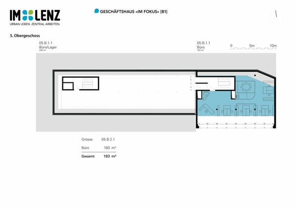 Büro- und Geschäftsräume «Im Fokus» auf ca. 580 m² / Duplex 11