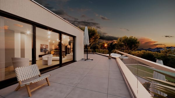 Wohnen für höchste Ansprüche - Attika Terrassenhaus mit atemberaubender Alpensicht 6