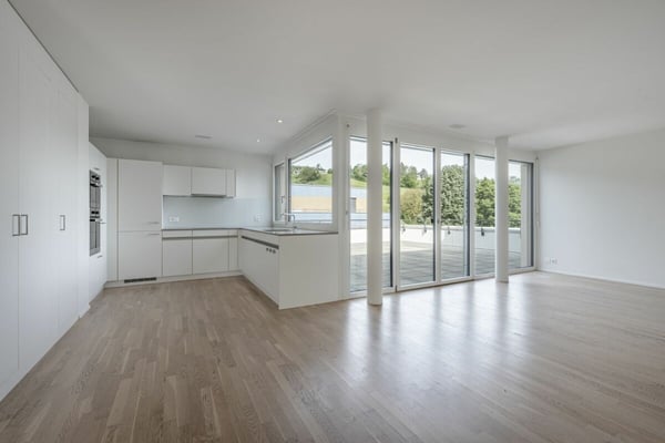 Attikawohnung mit 120 m² Terrasse und unverbautem Blick auf Wald und Weite 2