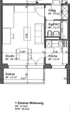 Frisch sanierte 2.0 Zimmerwohnung an zentraler Lage 10