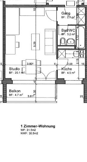 2.0 Zimmerwohnung in Dübendorf 9