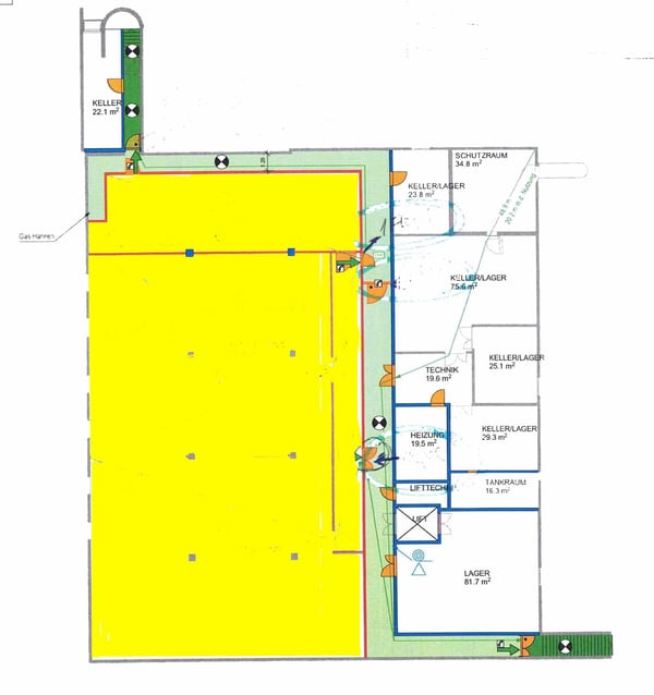 Lagerfläche im Untergeschoss 7