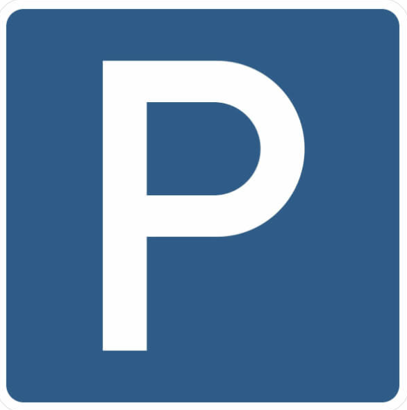 Parking space sign