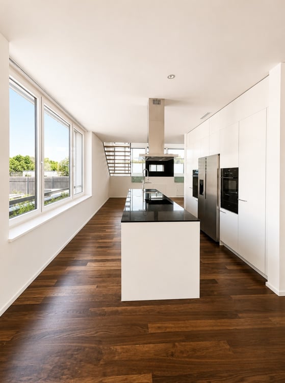 Traumhaftes Wohnen mit luxuriösem Ausbau! 1 grosses Schlafzimmer im OG, Rest offen gestaltet