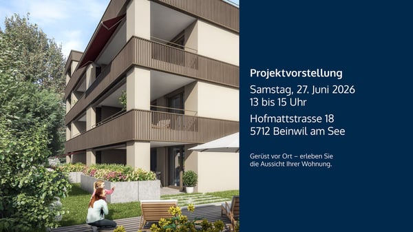 3½-Zimmer-Gartenwohnung - Wohnen mit Privatsphäre, Licht und Natur 1