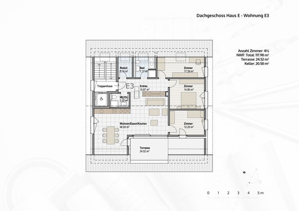 4.5-Zimmer Dachgeschoss Eigentumswohnung an ruhiger Lage 13