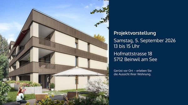 3½-Zimmer-Gartenwohnung - Wohnen mit Privatsphäre, Licht und Natur