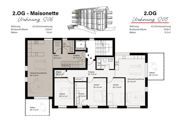 NEUBAU - geräumige 4.5-Zimmerwohnung 1