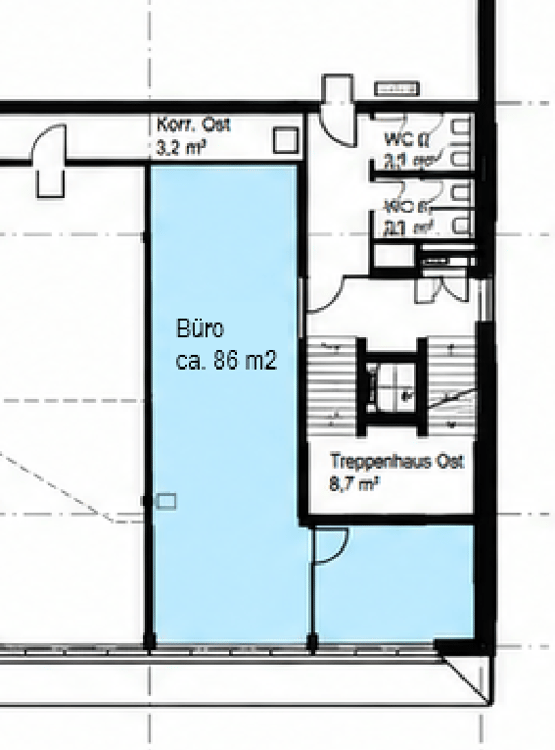Attraktive Bürofläche mit 86 m² im Gewerbequartier Langhag, Effretikon 7