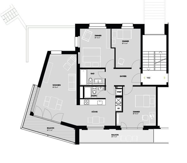 Attraktive 4.5-Zimmer-Wohnung in Schlieren 12