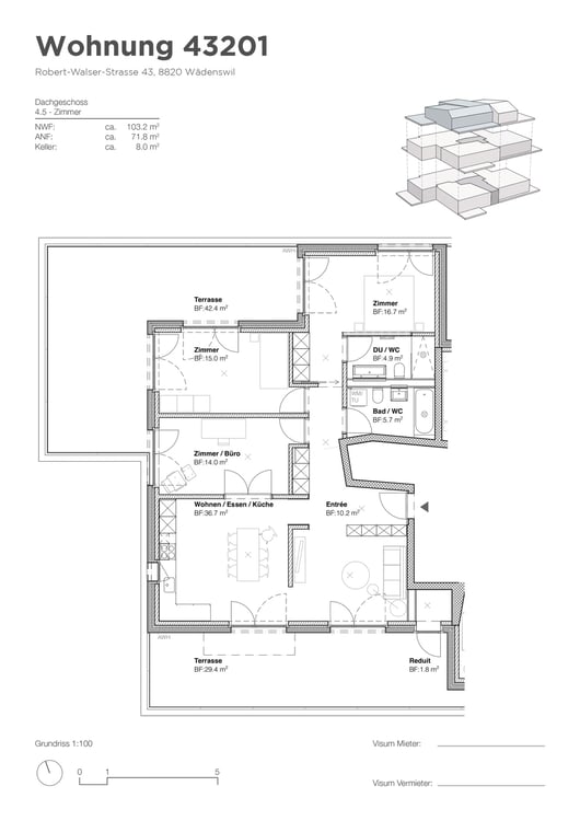 Wunderbare 4.5-Zimmer-Wohnung mit Seesicht 12